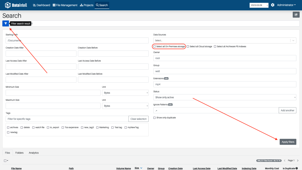 DataManagementDocumentation_P5_ArchiveSearchFilter.png