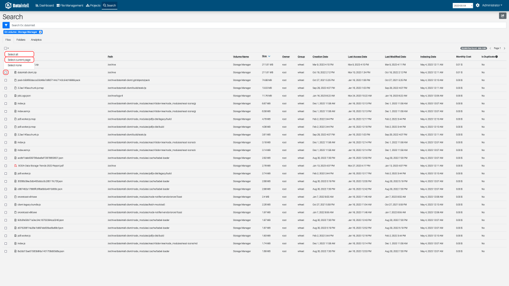 DataManagementDocumentation_StorNext_SearchSelectFiles.png