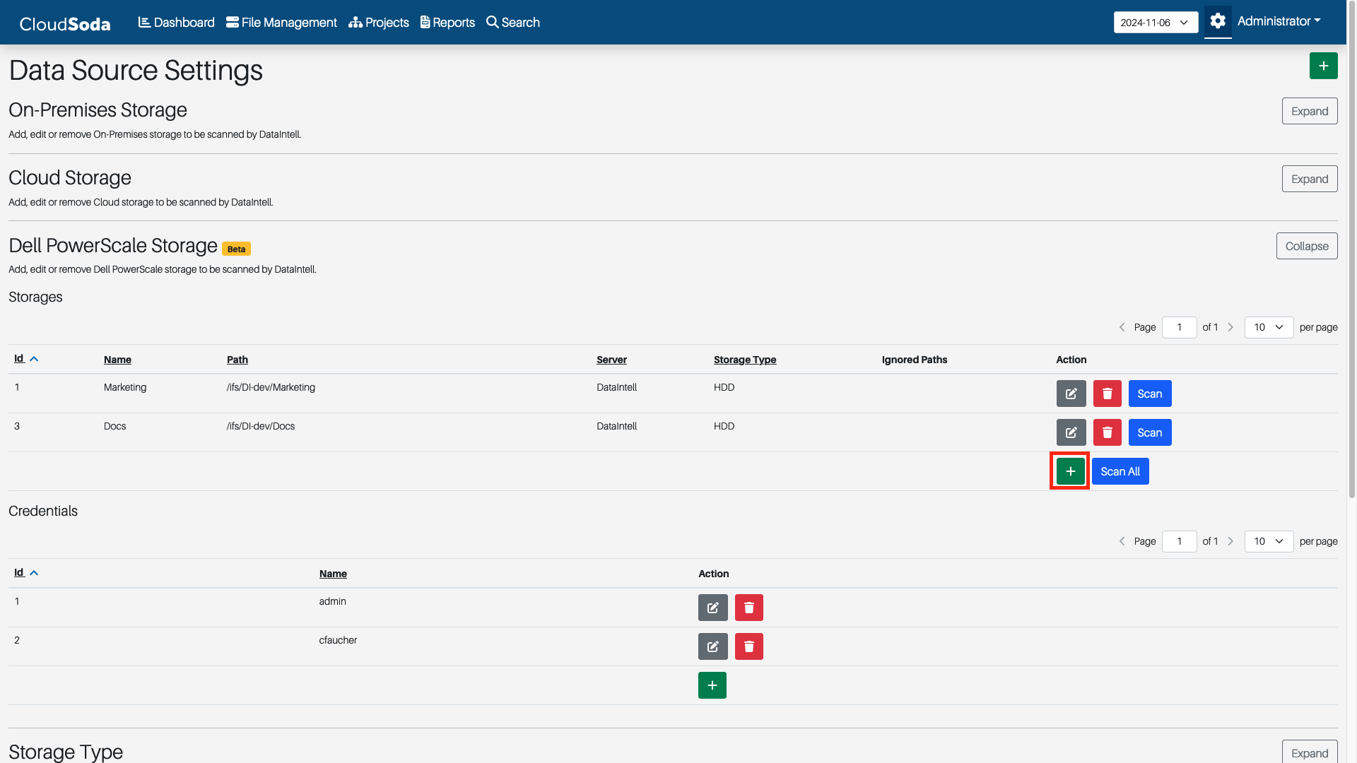 DataIntelligenceDocumentation_DellPowerScale_StorageButton