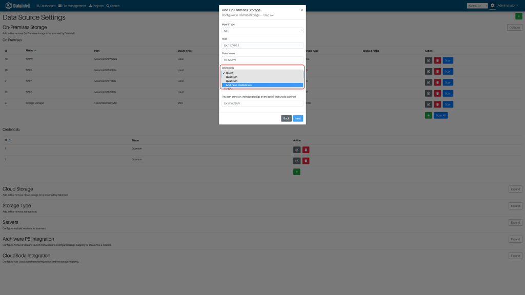DataManagementDocumentation_OnPrem_SelectCredsNFS.png